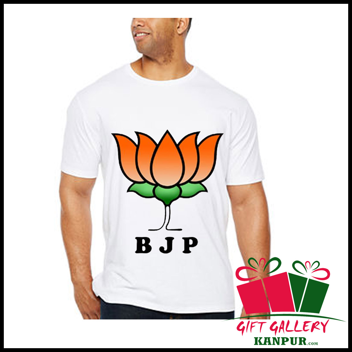 Unisex White Polycotton Namoagain Bjp 